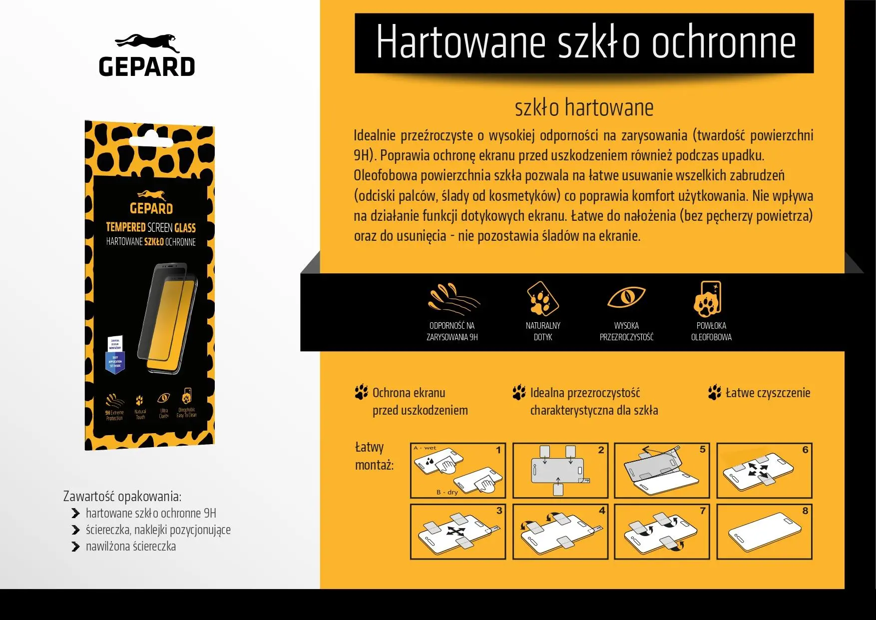 Szkło hartowane Gepard Tempered Screen Glass Asus ROG Ally