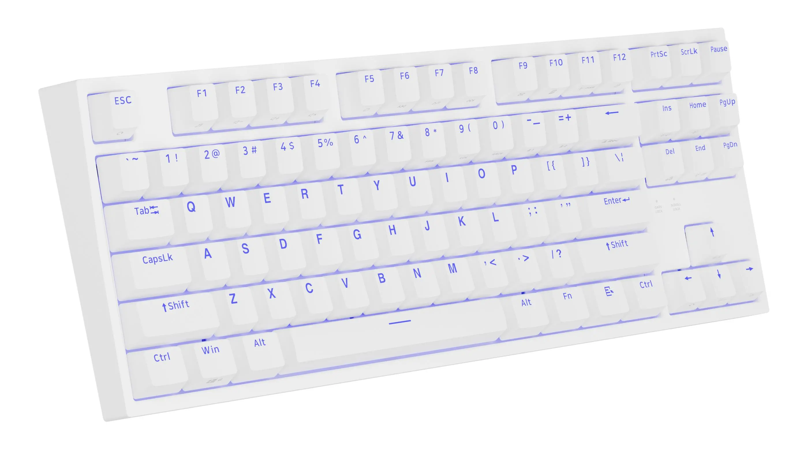 Klawiatura mechaniczna Genesis Thor 404 TKL US RGB Kailh Box Brown V2 Biały