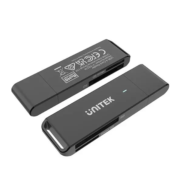 Czytnik kart Unitek SD I MicroSD USB-A 5 Gbps Czarny