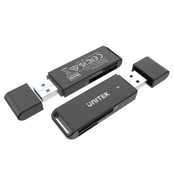 Czytnik kart Unitek SD I MicroSD USB-A 5 Gbps Czarny