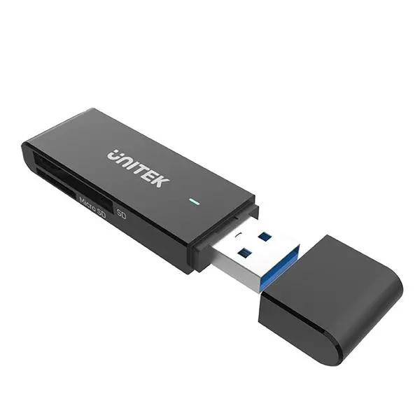 Czytnik kart Unitek SD I MicroSD USB-A 5 Gbps Czarny
