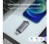 Czytnik kart Unitek SD/microSD USB-A 5Gbps/USB-C Szary