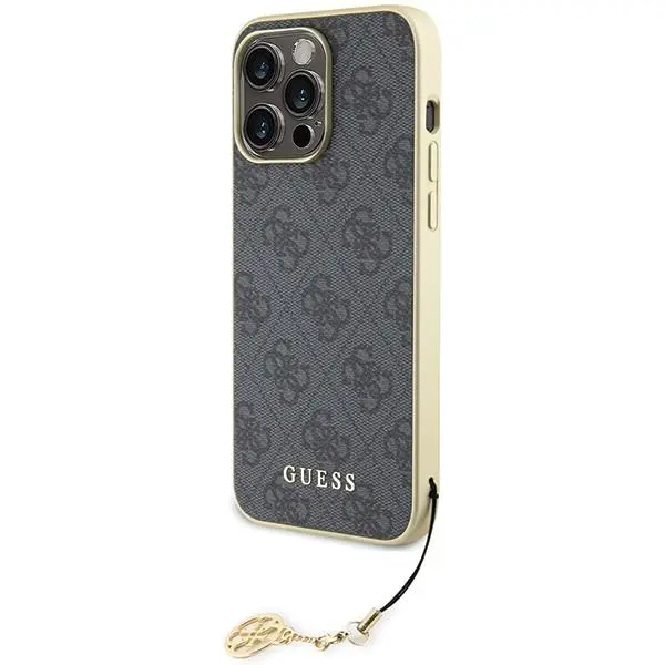 Etui Guess 4G Charms Collection GUHCP15XGF4GGR do iPhone 15 Pro Max Szary
