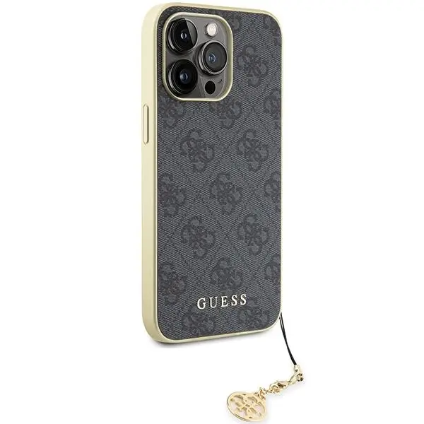 Etui Guess 4G Charms Collection GUHCP15XGF4GGR do iPhone 15 Pro Max Szary