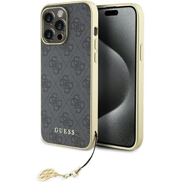 Etui Guess 4G Charms Collection GUHCP15XGF4GGR do iPhone 15 Pro Max Szary