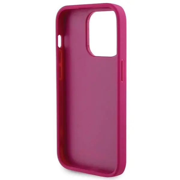 Etui Guess Strass Metal Logo GUHCP15LPS4DGPP do iPhone 15 Pro Różowy