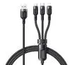 Kabel Mcdodo 3w1 USB do USB-C Lightning microUSB CA-0930 6A 1,2m Czarny