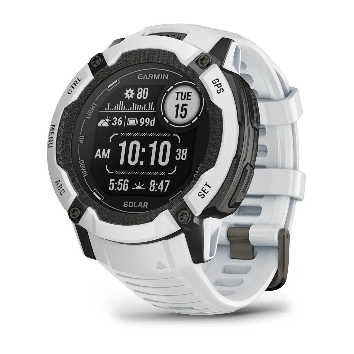 Garmin Instinct 2X Solar 50mm GPS Biały