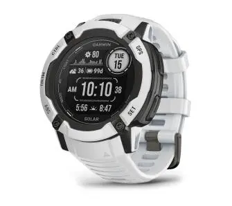 Smartwatch Garmin Instinct 2X Solar 50mm GPS Biały