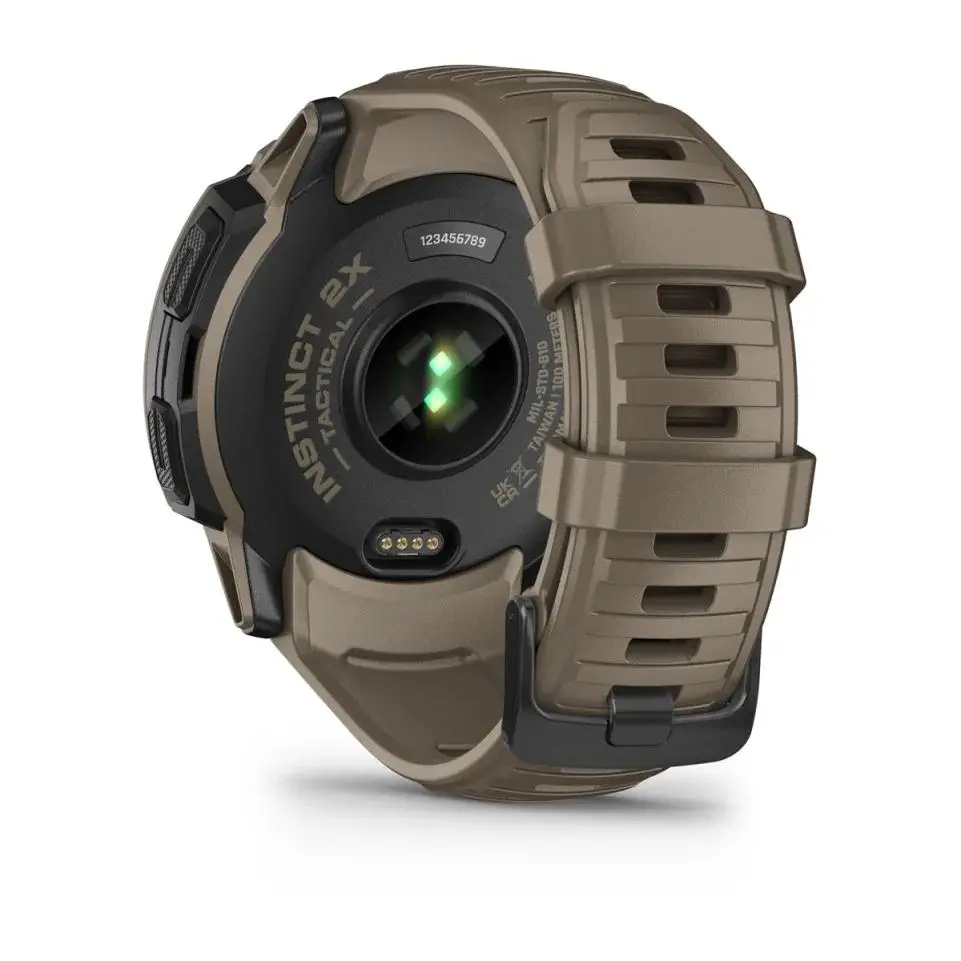Smartwatch Garmin Instinct 2X Solar Tactical 50mm GPS Brązowy