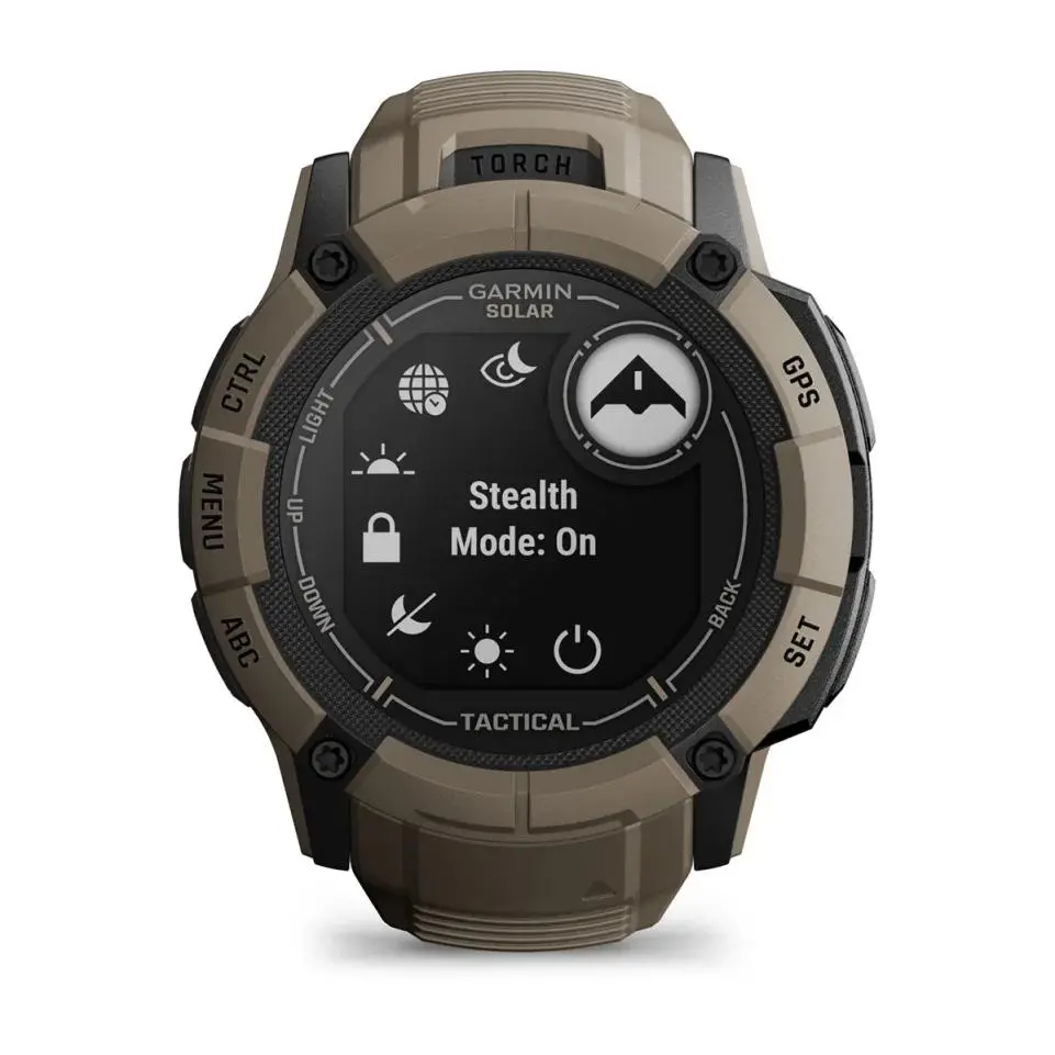 Smartwatch Garmin Instinct 2X Solar Tactical 50mm GPS Brązowy