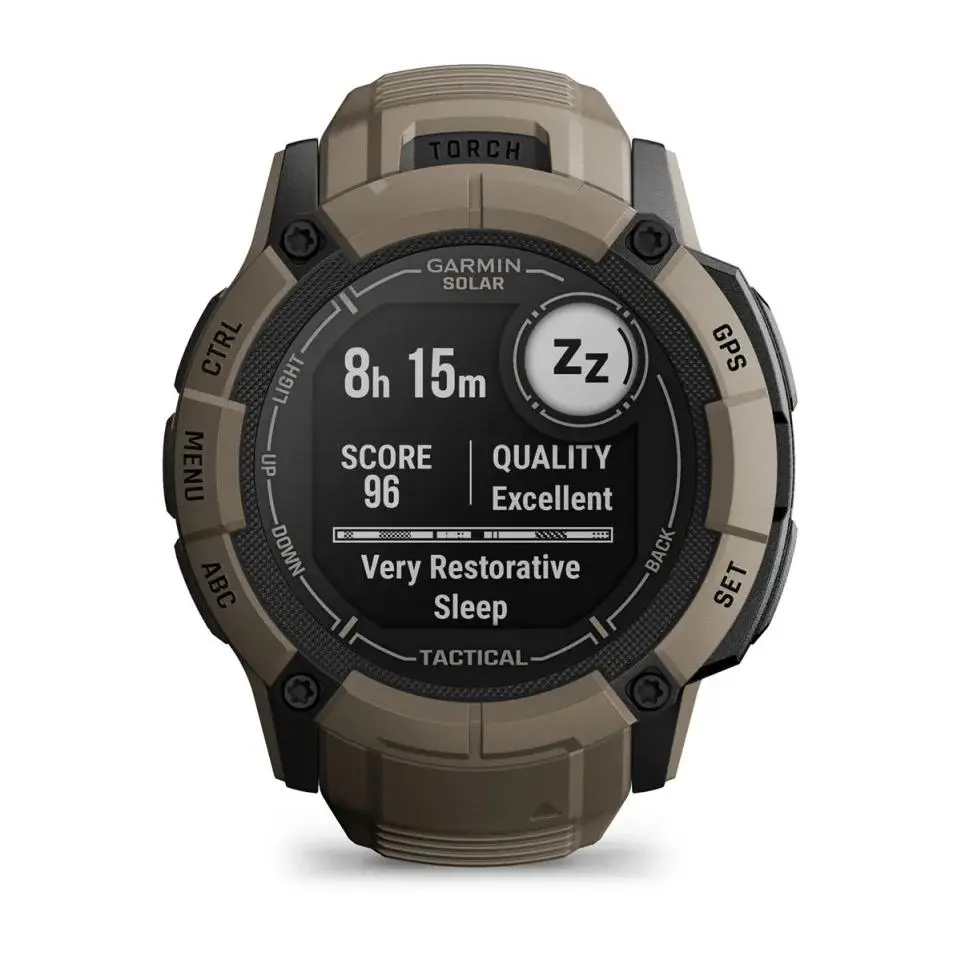 Smartwatch Garmin Instinct 2X Solar Tactical 50mm GPS Brązowy