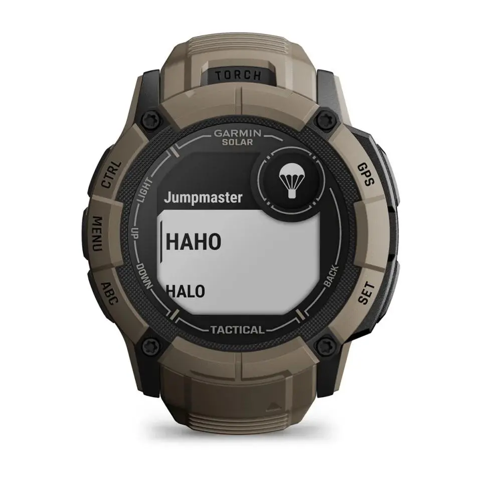 Smartwatch Garmin Instinct 2X Solar Tactical 50mm GPS Brązowy