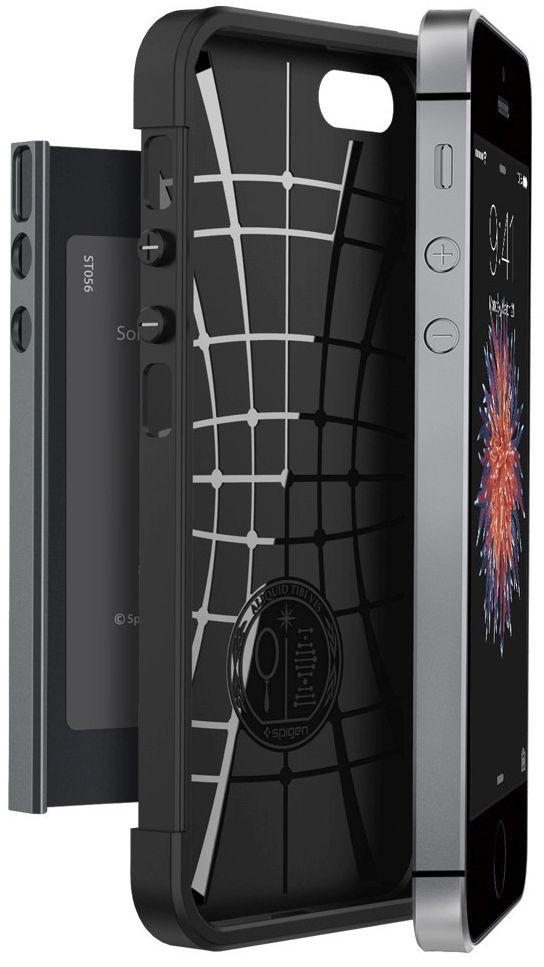 Etui Spigen Slim Armor 041CS20174 (metal slate)