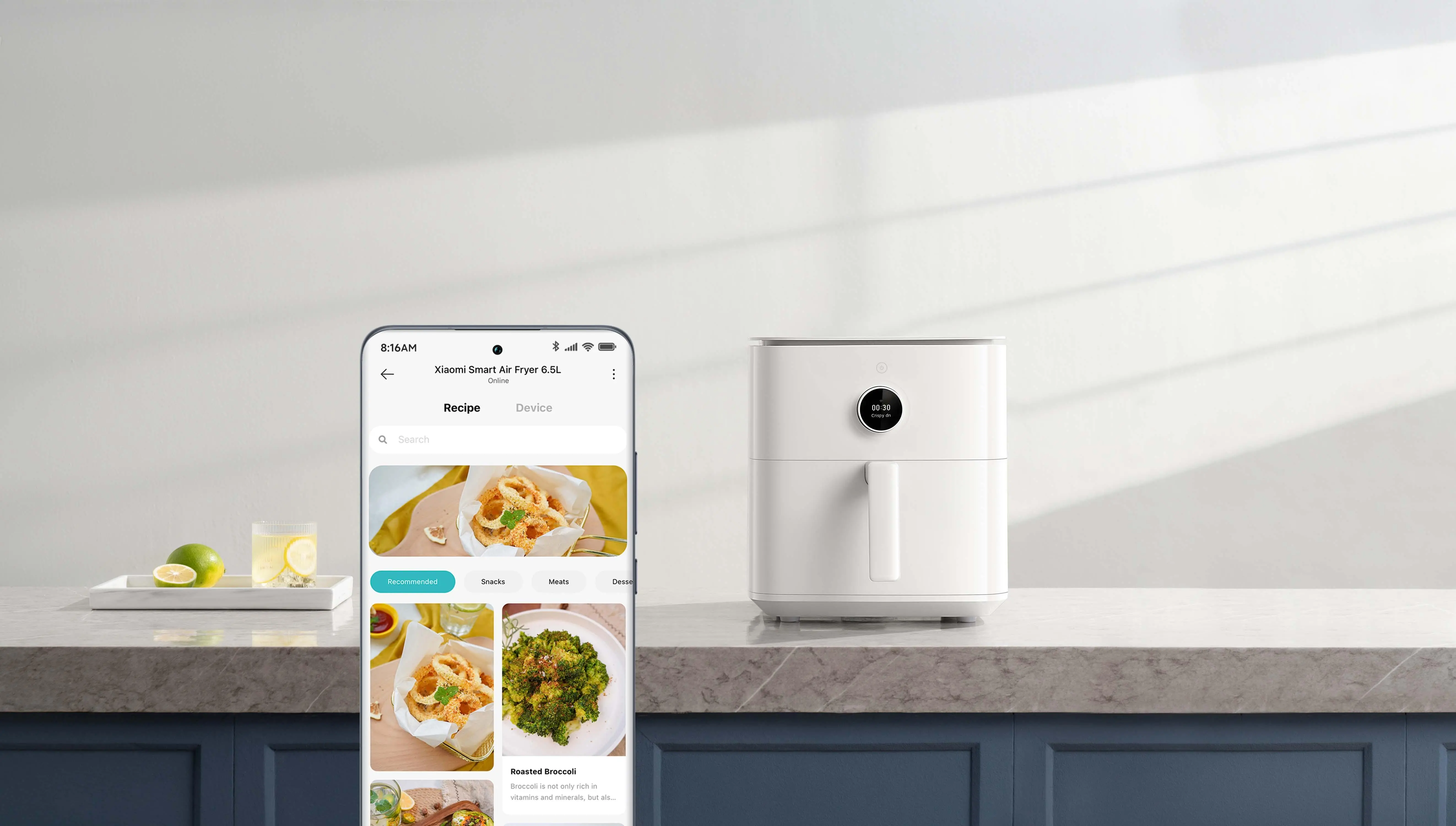 Frytkownica beztłuszczowa Xiaomi Mi Smart 6,5l 1800W 6,5l Aplikacja mobilna