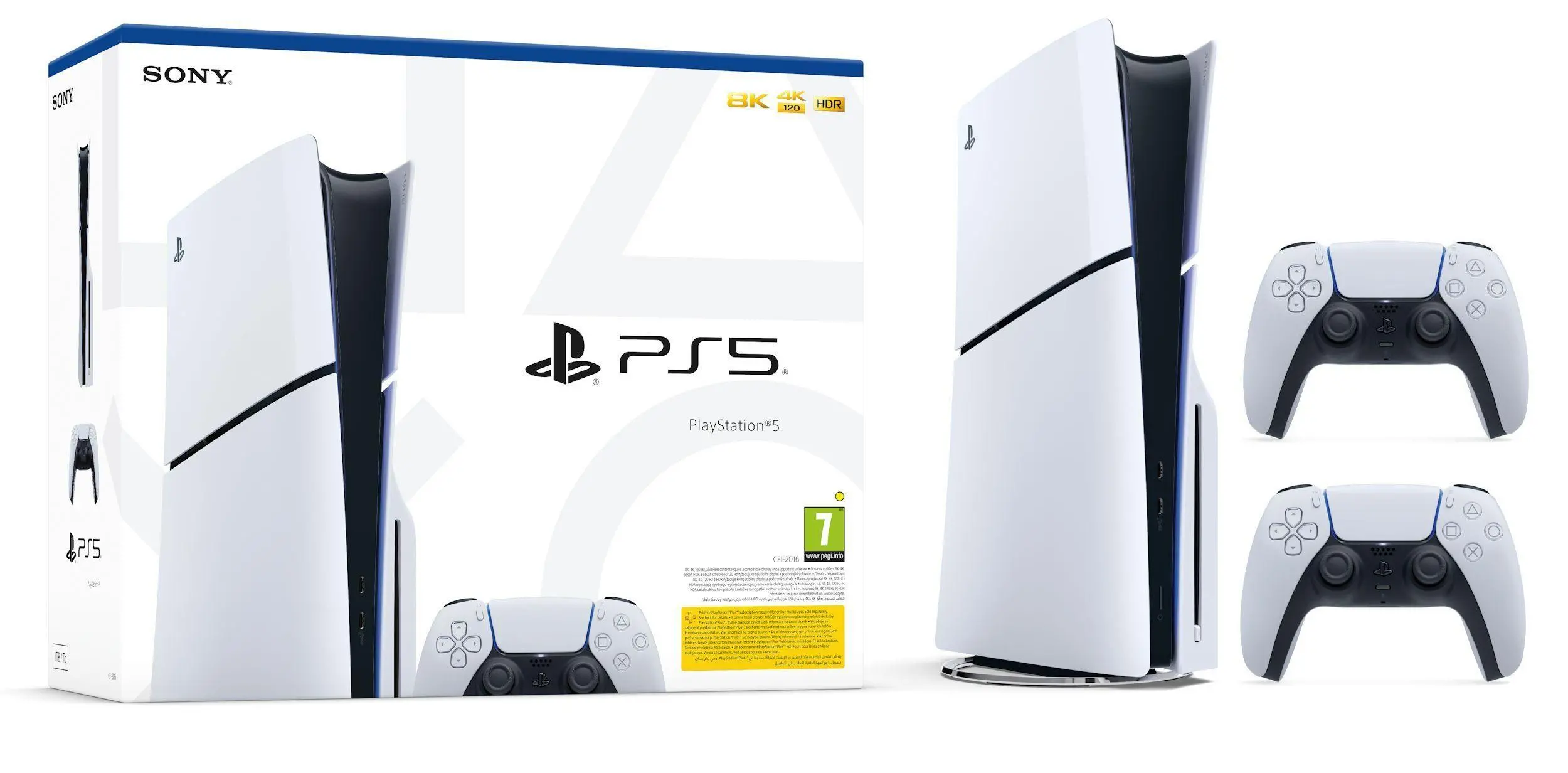 Konsola Sony PlayStation 5 Slim D Chassis (PS5) 1TB z napędem + Dodatkowy Pad Biały