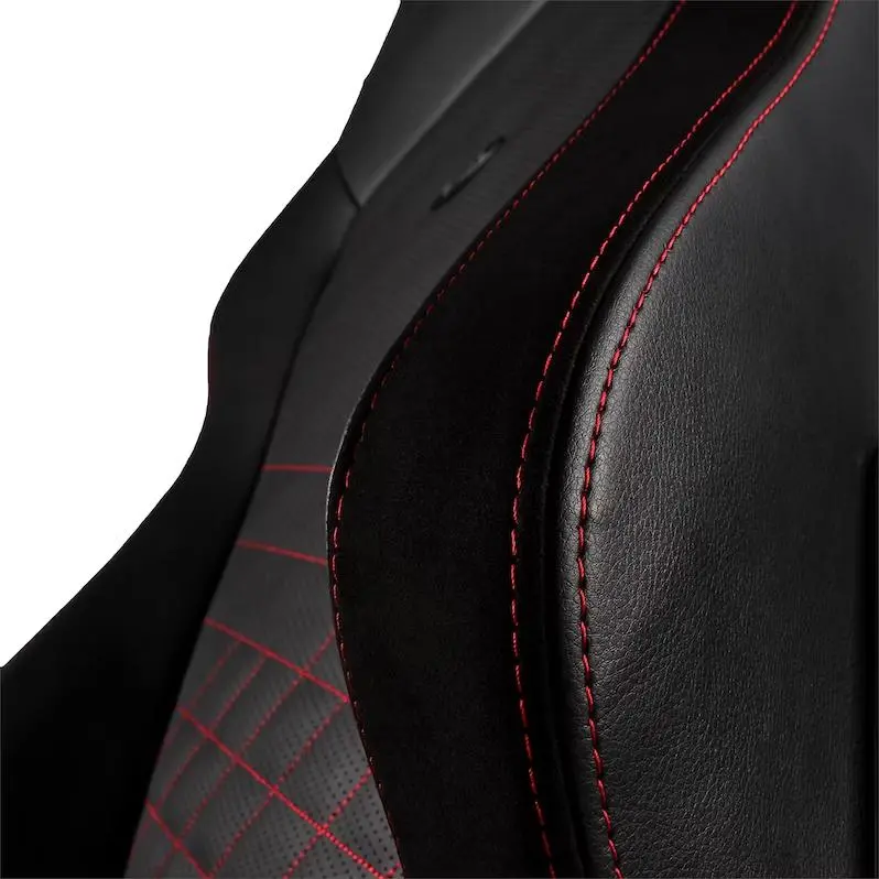 Fotel Noblechairs HERO Black Red Gamingowy do 150kg Skóra ECO Czarno-czerwony