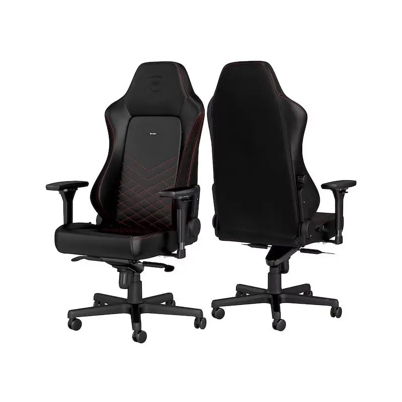 Fotel Noblechairs HERO Black Red Gamingowy do 150kg Skóra ECO Czarno-czerwony