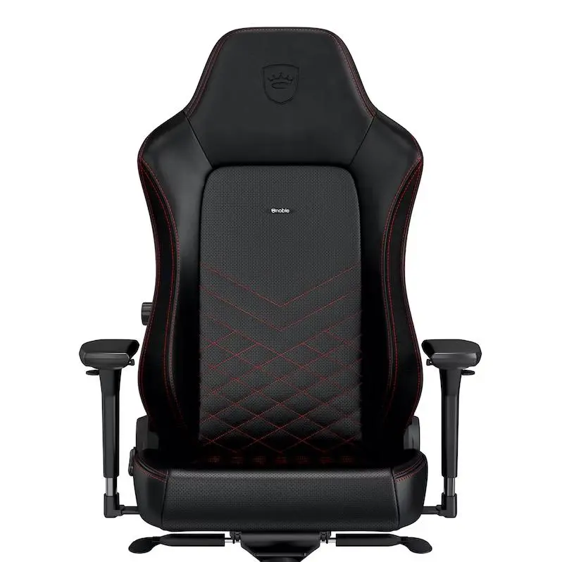 Fotel Noblechairs HERO Black Red Gamingowy do 150kg Skóra ECO Czarno-czerwony