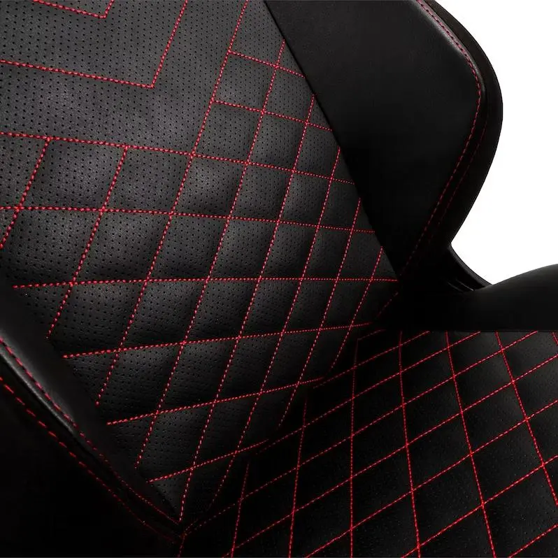 Fotel Noblechairs HERO Black Red Gamingowy do 150kg Skóra ECO Czarno-czerwony