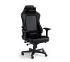 Fotel Noblechairs HERO Real Leather Black Gamingowy do 150kg Skóra naturalna Czarny