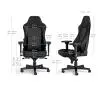 Fotel Noblechairs HERO Real Leather Black Gamingowy do 150kg Skóra naturalna Czarny