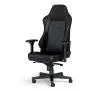 Fotel Noblechairs HERO Real Leather Black Gamingowy do 150kg Skóra naturalna Czarny