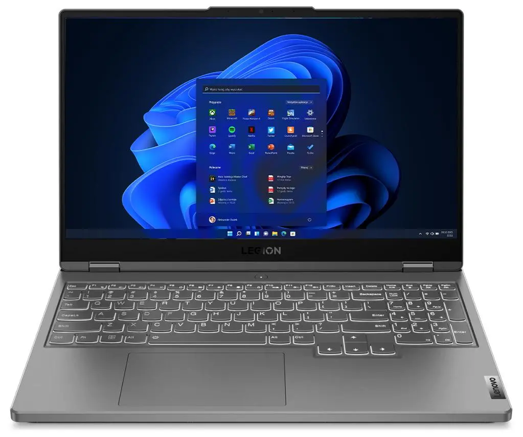 Laptop gamingowy Lenovo Legion 5 15IAH7H 15,6" 165Hz i7-12700H 16GB RAM 512GB Dysk SSD RTX3060 Win11 Szary