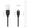 Kabel Aukey USB-A do microUSB 2,0 QC 12W 2m Czarny