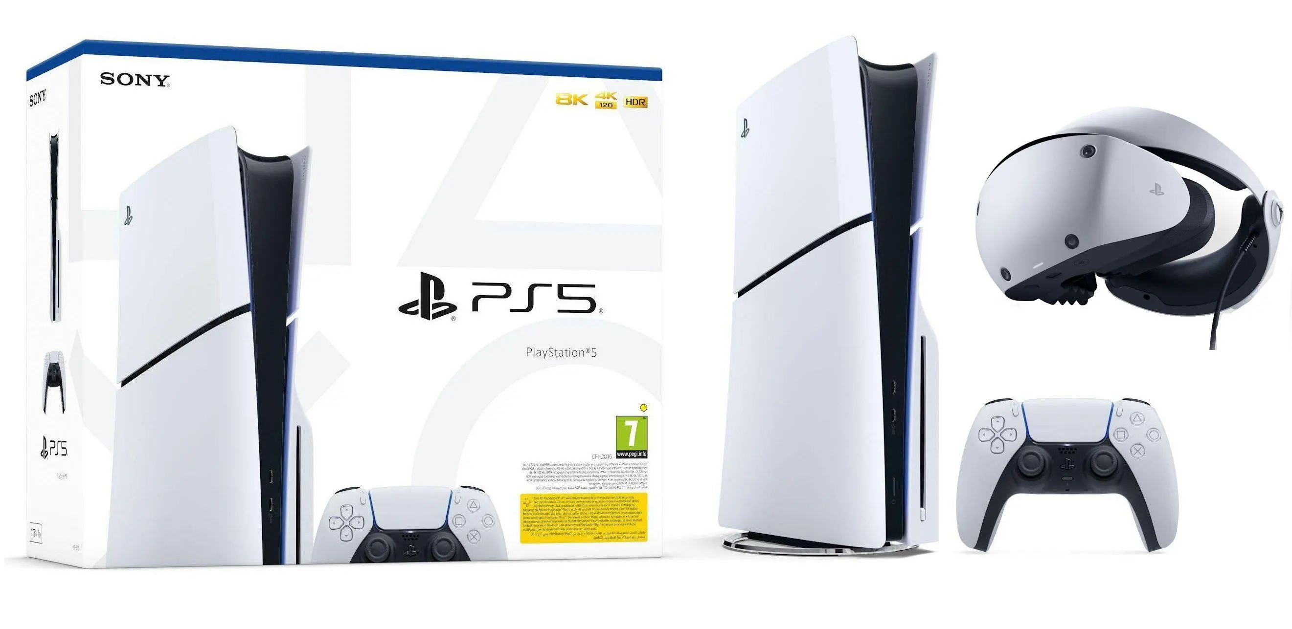 Konsola Sony PlayStation 5 Slim D Chassis (PS5) 1TB z napędem + Okulary PlayStation VR2