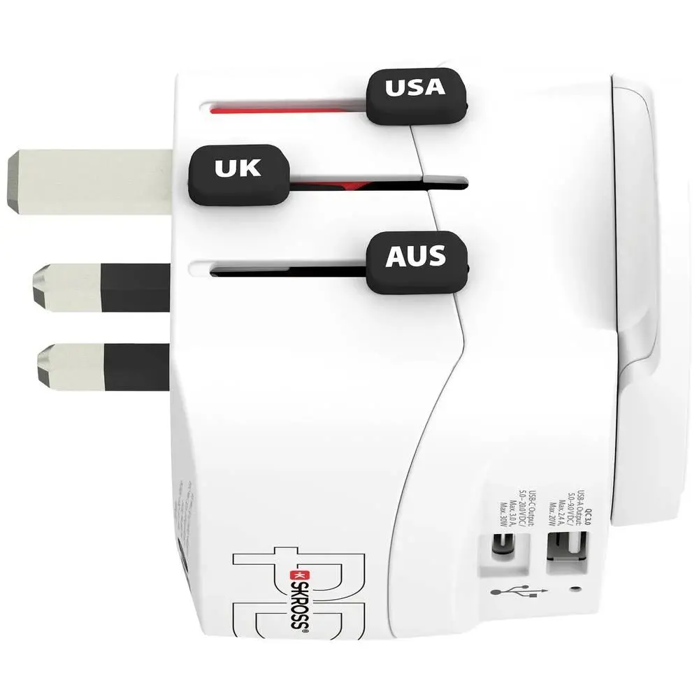 Adapter podróżny Skross PRO Light USB-C USB-A World (1.302473)