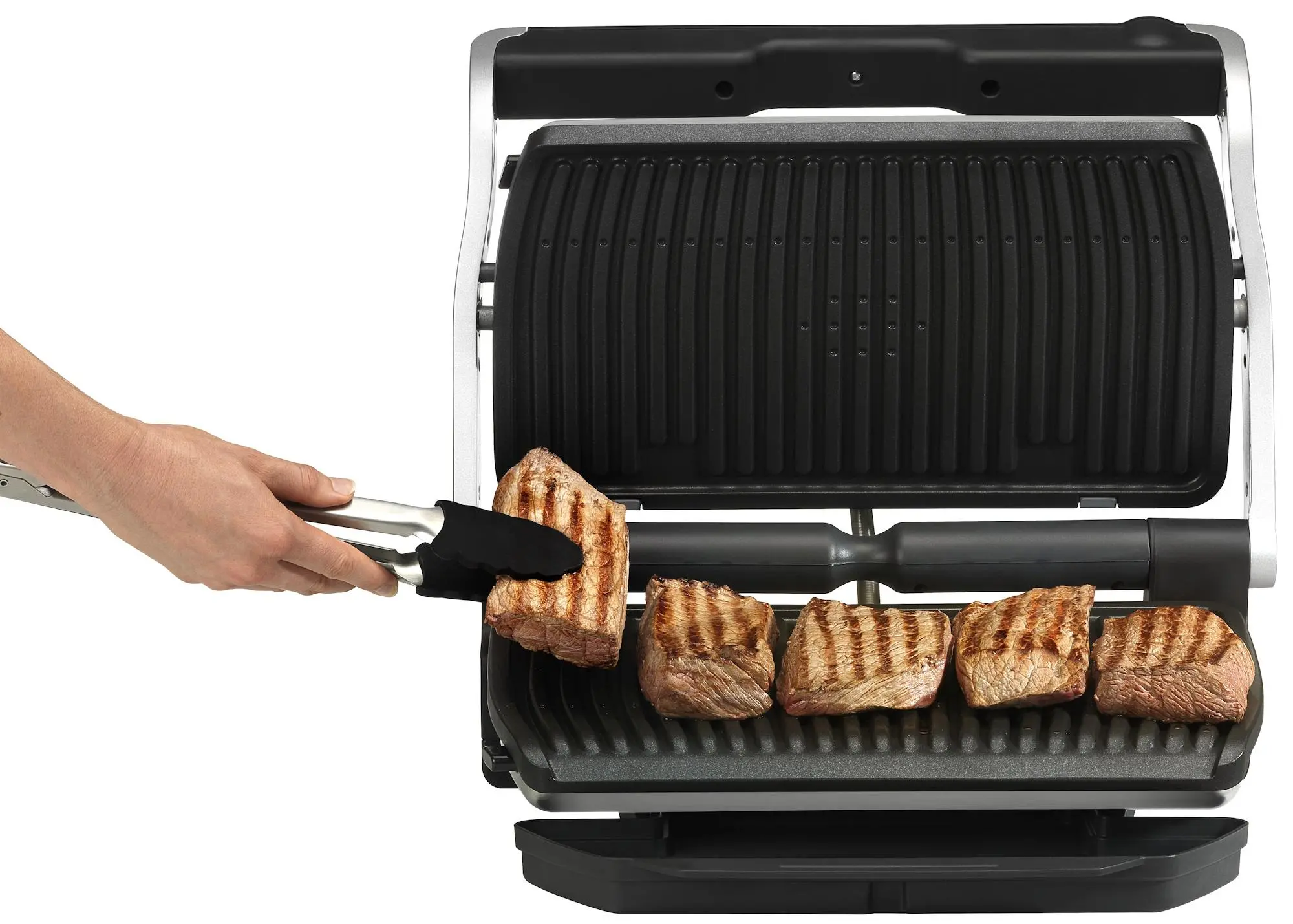 Grill elektryczny Tefal OptiGrill + XL GC722D 800cm2 Programy automatyczne