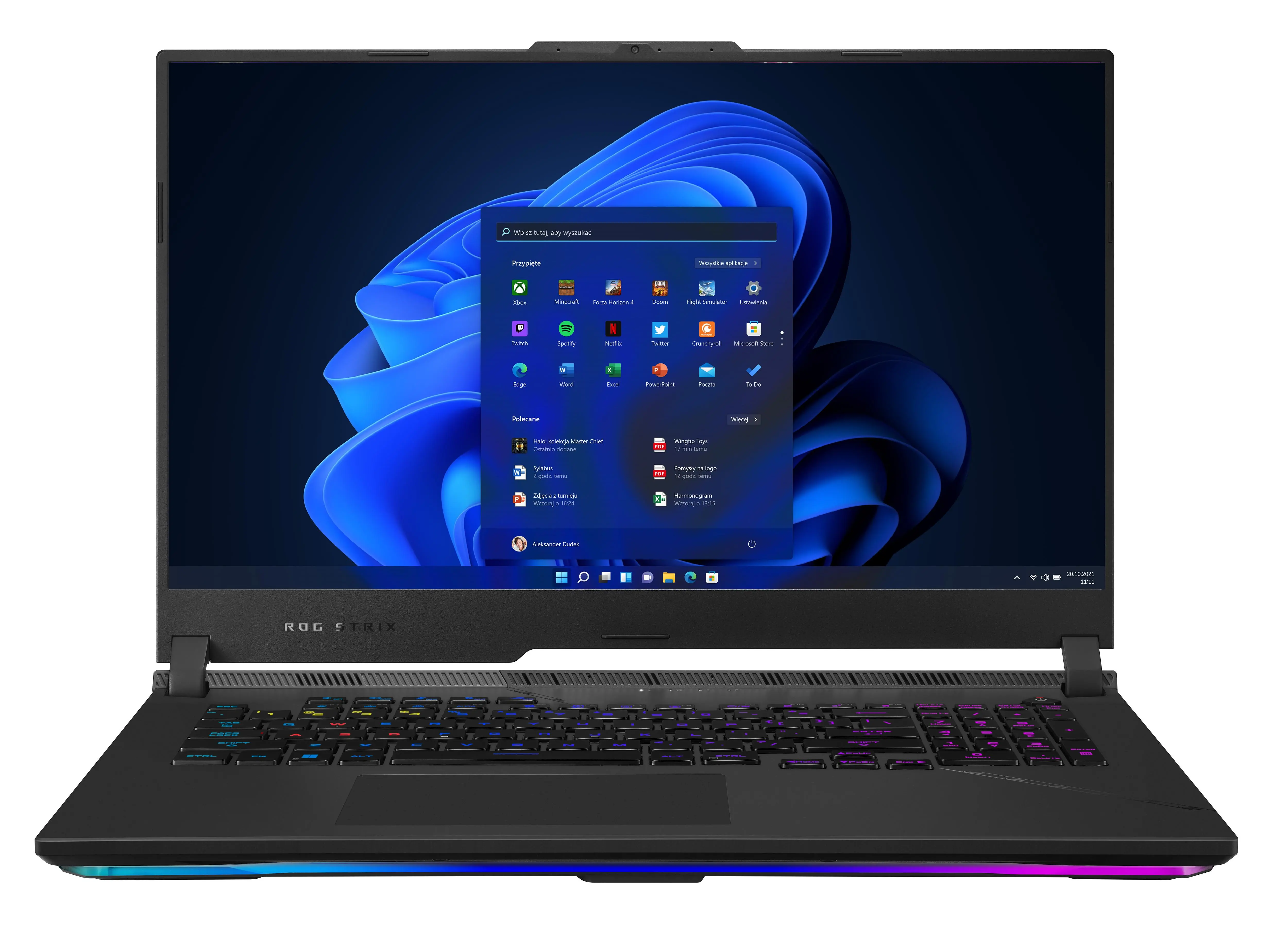 Laptop gamingowy ASUS ROG Strix SCAR 17 2023 G733PYV-LL054X 17,3" 240Hz R9 7945HX3D 64GB RAM 2TB Dysk SSD RTX4090 DLSS3 Win11 Pro Czarny