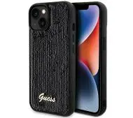 Guess Sequin Script Metal GUHCP14SPSFDGSK do iPhone 14/15/13 Czarny
