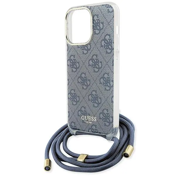 Etui Guess Crossbody Cord 4G Print GUHCP15XHC4SEB do iPhone 15 Pro Max Niebieski
