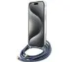 Etui Guess Crossbody Cord 4G Print GUHCP15XHC4SEB do iPhone 15 Pro Max Niebieski
