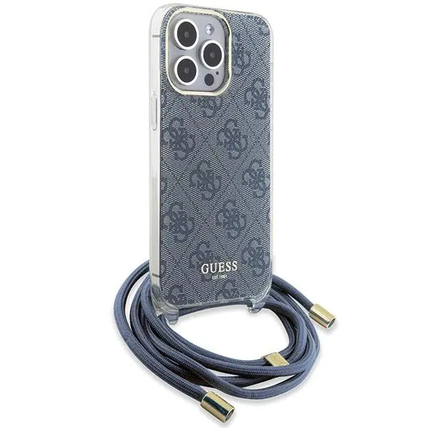 Etui Guess Crossbody Cord 4G Print GUHCP15XHC4SEB do iPhone 15 Pro Max Niebieski