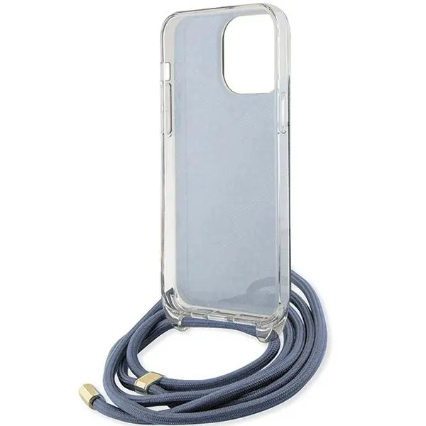 Etui Guess Crossbody Cord 4G Print GUHCP15XHC4SEB do iPhone 15 Pro Max Niebieski