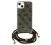 Etui Guess Crossbody Cord 4G Print GUHCP15SHC4SEW do iPhone 15/14/13 Brązowy