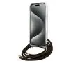 Etui Guess Crossbody Cord 4G Print GUHCP15SHC4SEW do iPhone 15/14/13 Brązowy