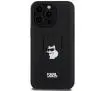 Etui Karl Lagerfeld Gripstand Saffiano Choupette Pins KLHCP13LGSACHPK do iPhone 13 Pro/13 Czarny