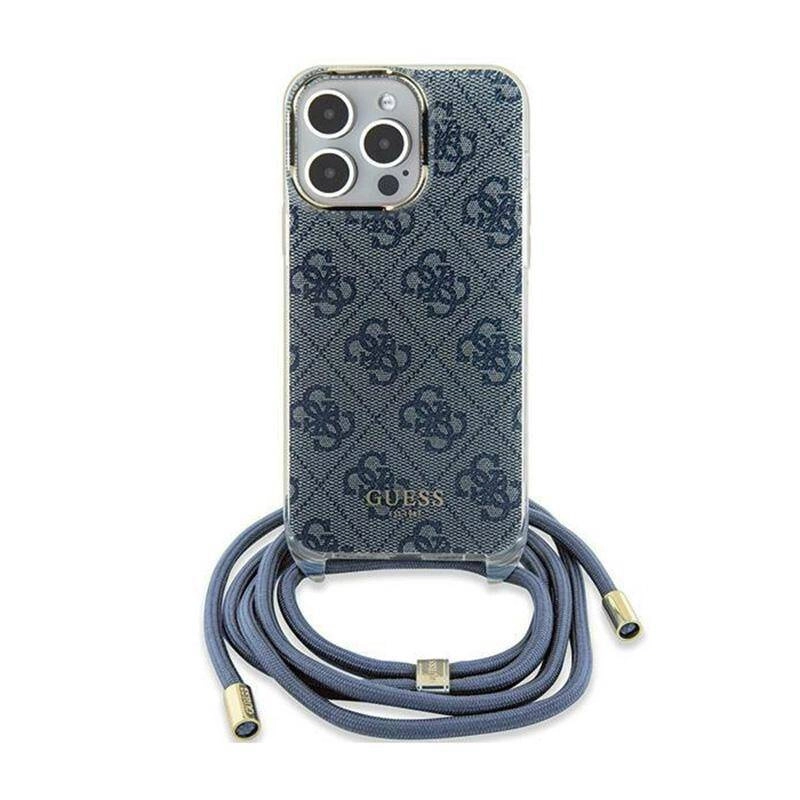 Etui Guess Crossbody Cord do iPhone 15 Niebieski