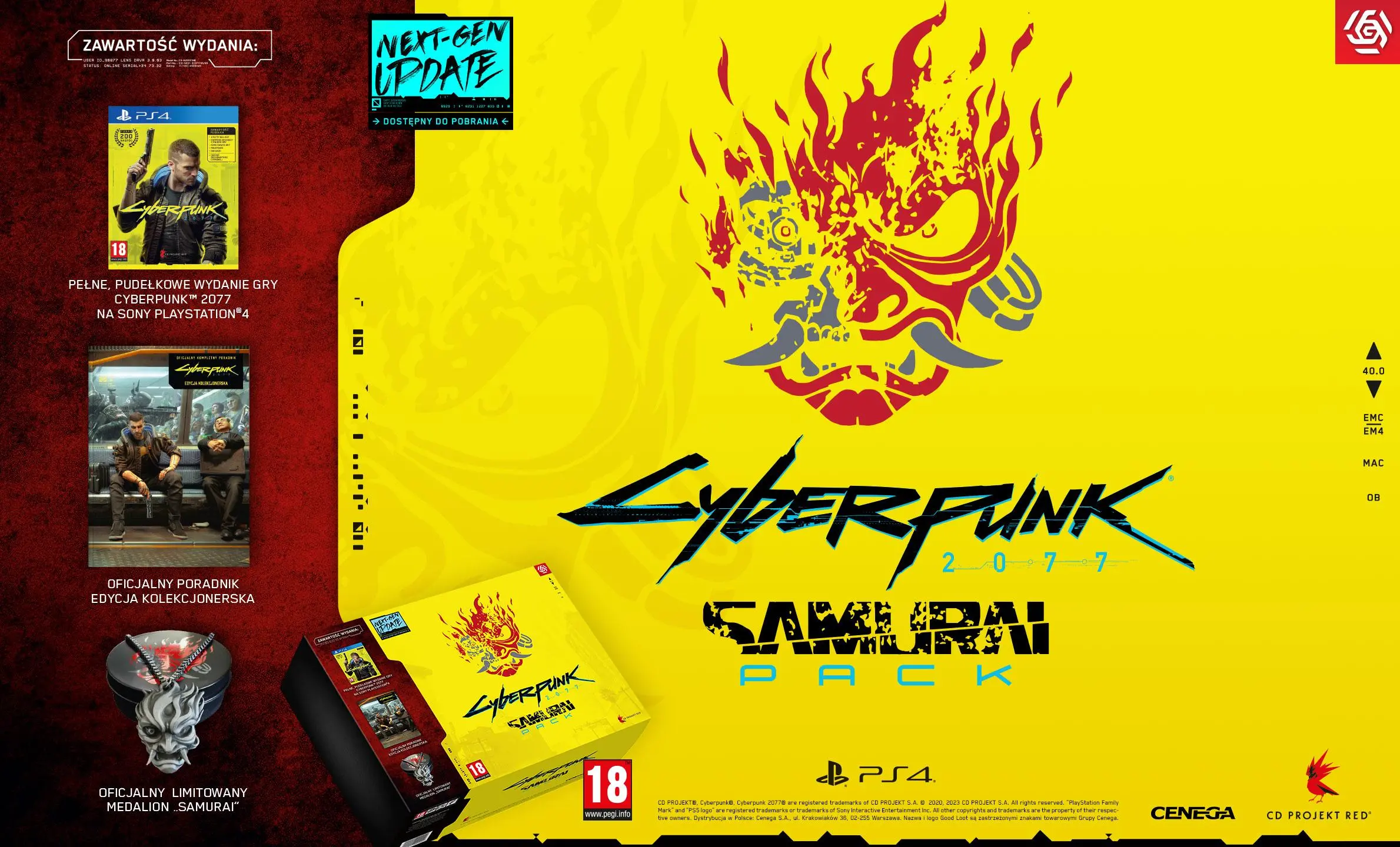 Cyberpunk 2077 Samurai Pack Gra na PS4 (Kompatybilna z PS5)