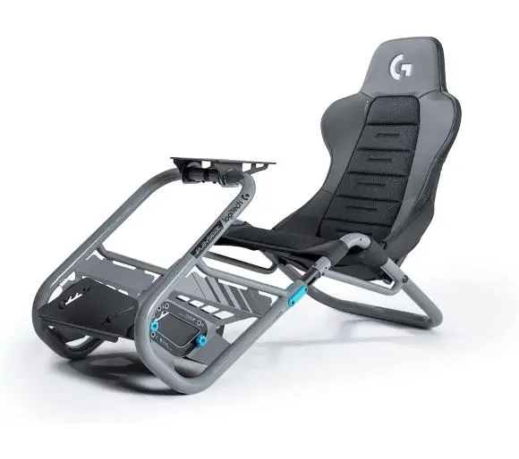 Крісло Playseat® Trophy Logitech G Edition Wyścigowy до 163kg Tkanina Skóra ECO Szary