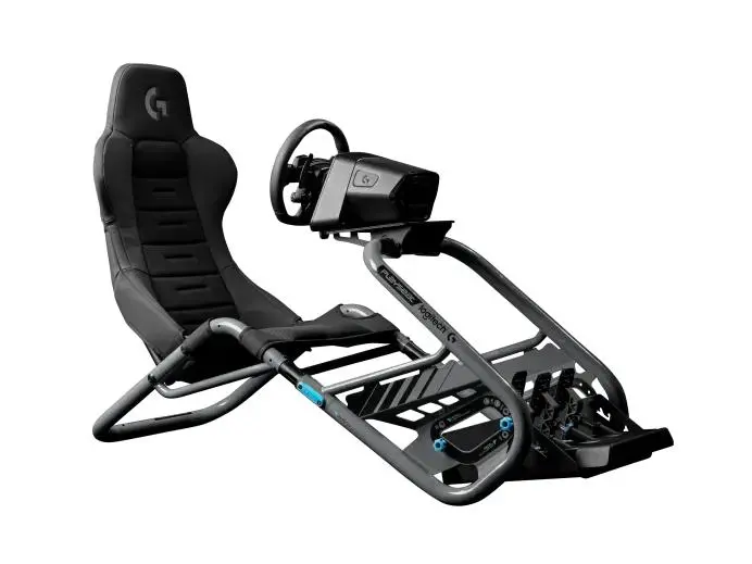 Fotel Playseat® Trophy Logitech G Edition Wyścigowy do 163kg Tkanina Skóra ECO Szary