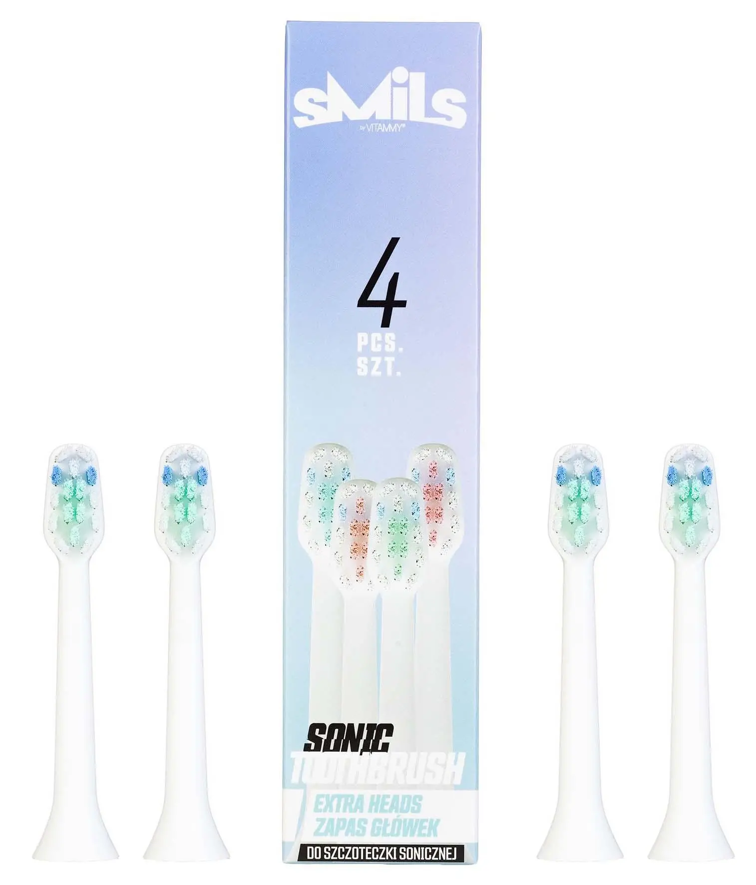 Końcówka do szczoteczki Vitammy SMILS Mix 1 TOW017085 4szt.