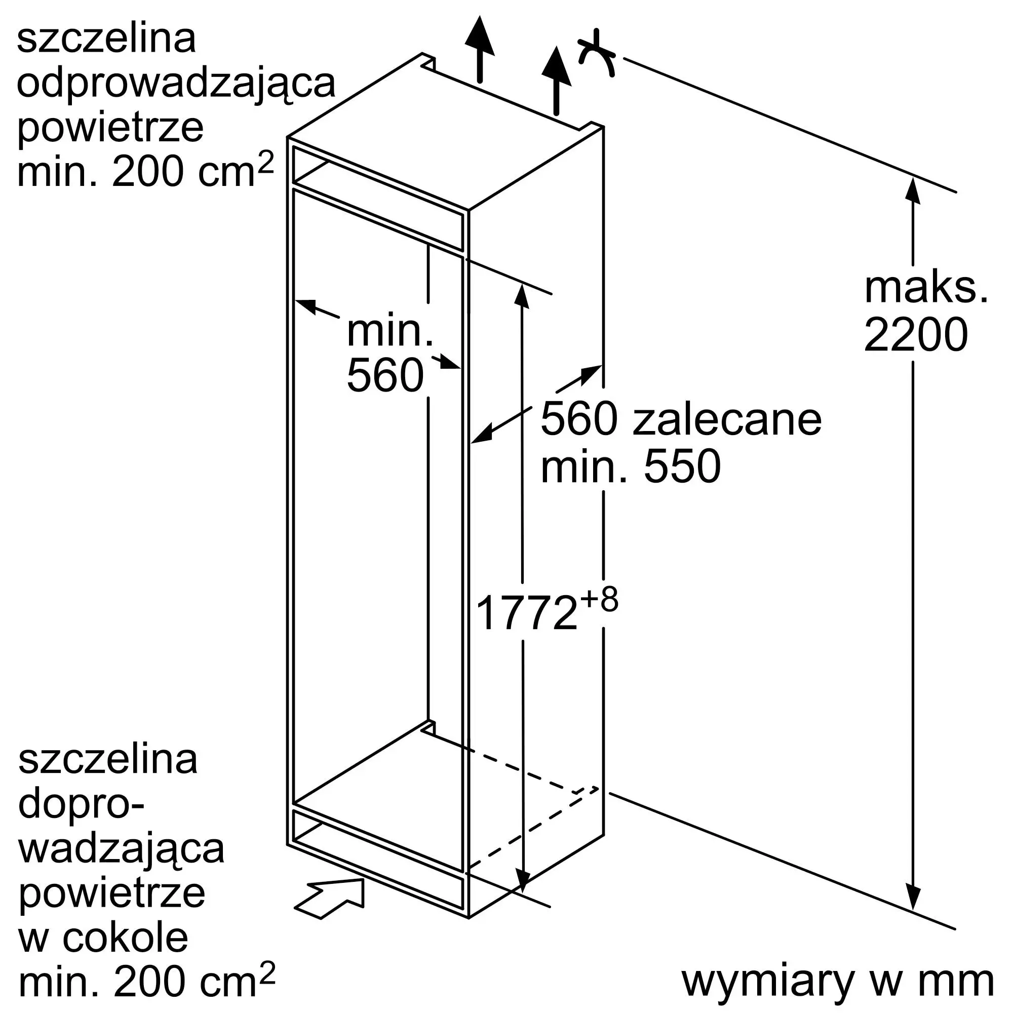 Lodówka Bosch KIV865SE0 177,2cm
