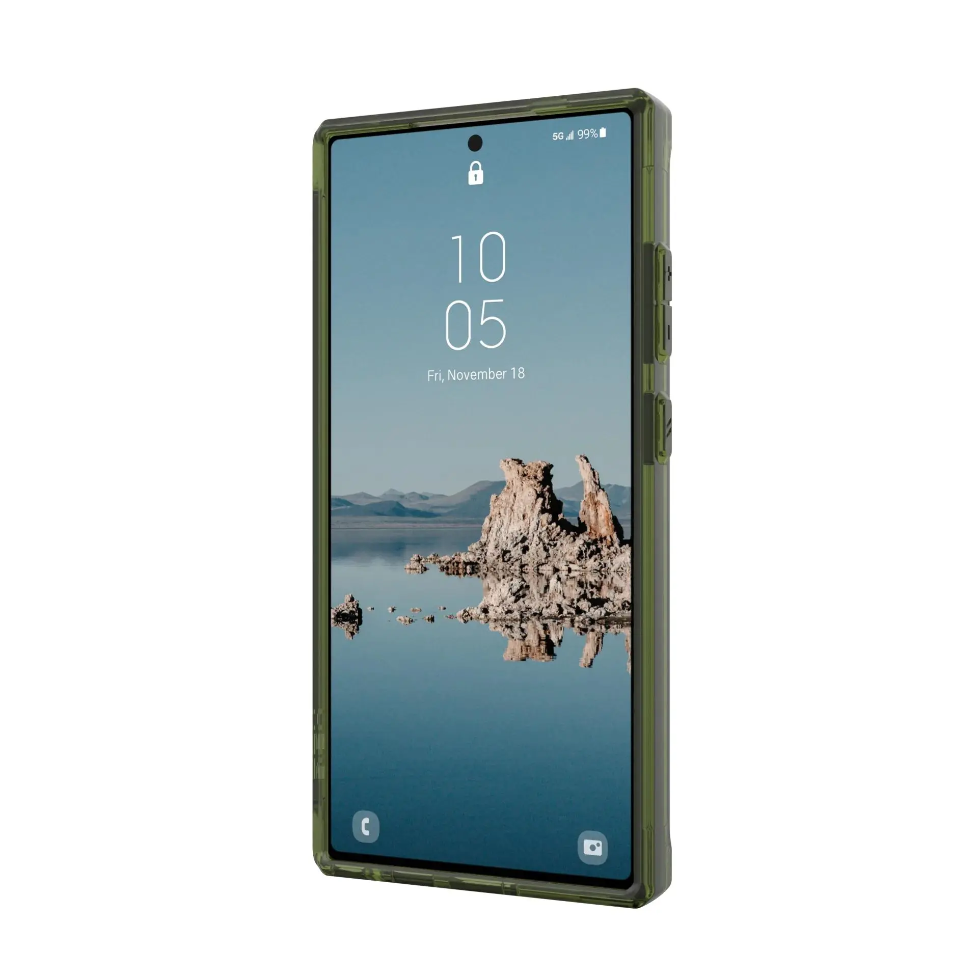 Etui UAG Plyo Pro Case do Galaxy S24 Ultra z wbudowanym modułem magnetycznym ice olive
