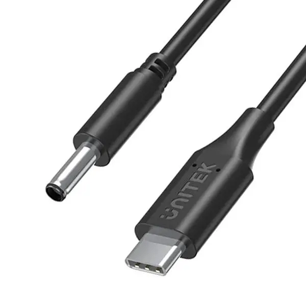 Kabel zasilający Unitek C14120BK do laptopa Dell 65W USB-C - DC 4,5 mm 1,8m Czarny