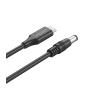 Kabel zasilający Unitek C14116BK do laptopa 65W USB-C - DC 5,5mm 1,8m Czarny